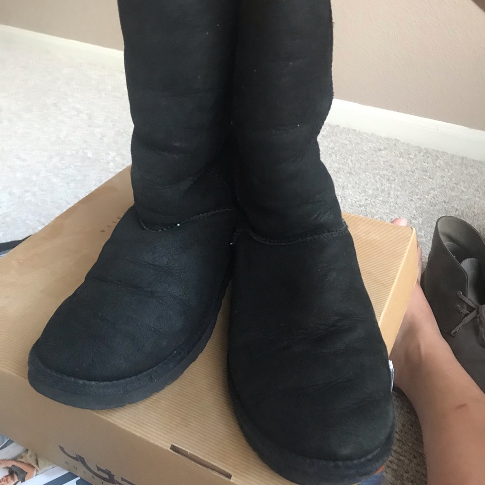 Ugg boots black tall. 7 US. - Picture 4 of 6